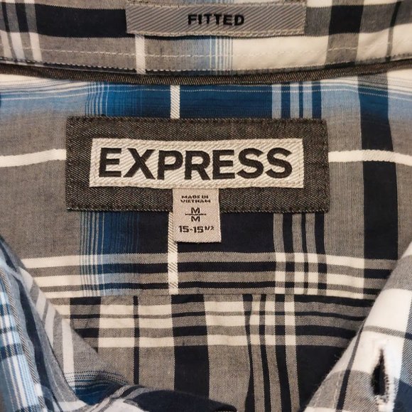 3/$15 Men's Express Long Sleeve Button Up Shirt - Picture 2 of 2
